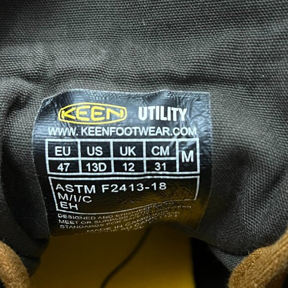 NEW KEEN Utility Roswell Carbon-Fiber Toe Boots Sz 13 - Picture 5 of 13